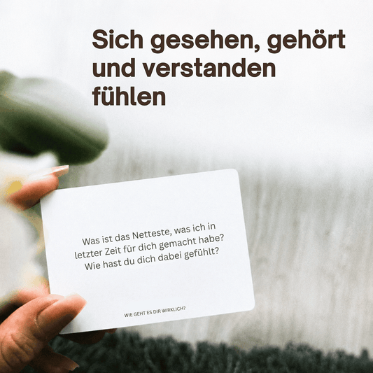 Wie Geht Es Dir Wirklich?™ Karten für tiefe Gespräche