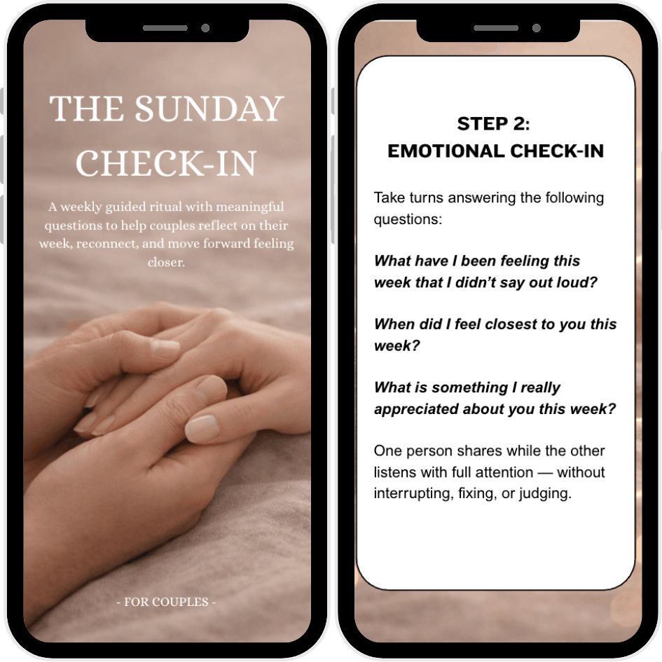 The Sunday Check-in - A Weekly Connection Ritual for Couples